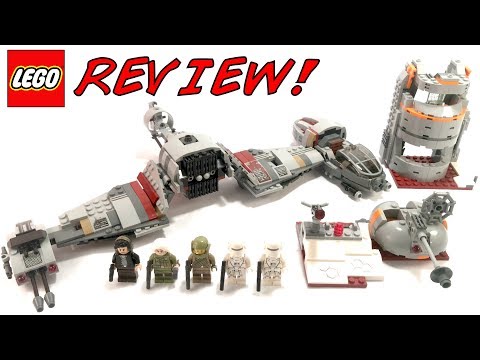 LEGO 75202 Defense Of Crait Review! LEGO Star Wars 2018 Set!