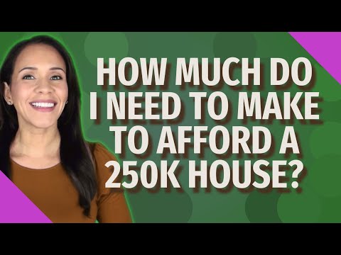 How much do I need to make to afford a 250k house?
