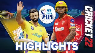 𝗽𝗯𝗸𝘀 𝘃𝘀 𝗰𝘀𝗸 - Punjab Kings vs Chennai Super Kings Match Highlights IPL 15 Cricket 22