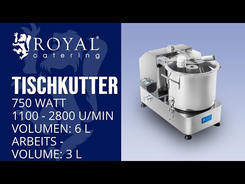 Video - Tischkutter - 6 Liter