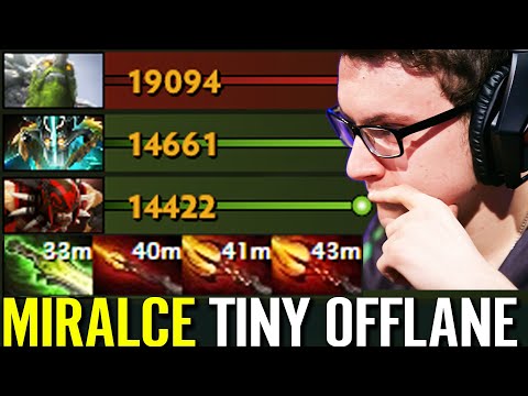 MIRACLE Tiny Best Offlane!!! WTF Crazy Dagon Ethereal SHOTGUN 100% Dominated Dota 2 Pro Guide