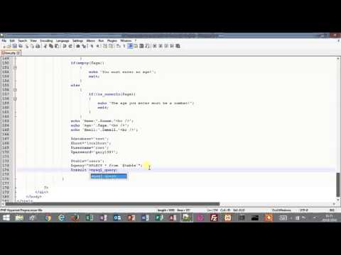 Tutorial 1 Form Validation Using Javascript And Php Part 89 Database