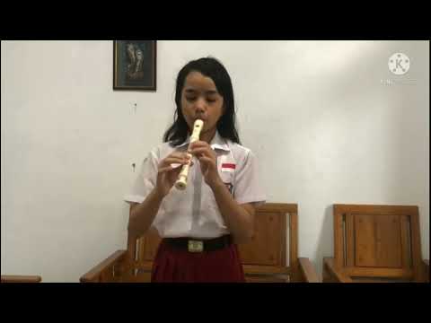 Memainkan Lagu Cing Cangkeling dengan Recorder||Sya_Ryll Official||#tugassekolah