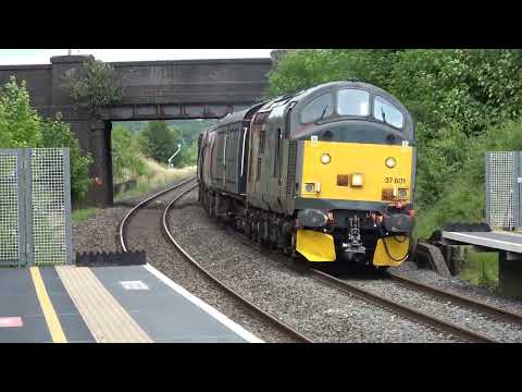 5Q78 Crewe South Yard to Newport Docks, 91122 91128 for Scrap at Worcestershire Parkway 29.06.22.