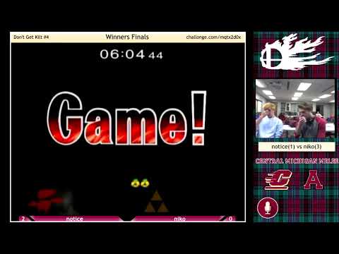 notice (Fox) vs niko (Puff, ICs, Sheik, Marth, Falco) - SSBM Singles - Don't Get Kilt #4