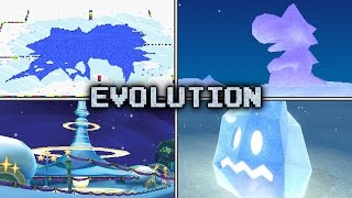 Evolution of Ice & Snow Courses in Mario Kart (1992 - 2017)