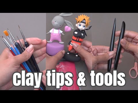Clay Tips and Tricks for Beginners clay choosing - foam clay, soft air clay, Cold Porcelain clay art