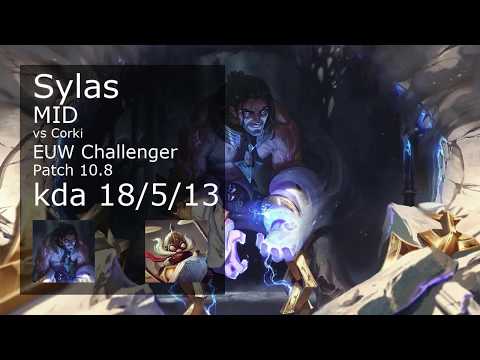 Sylas Mid vs Corki - EUW Challenger 18/5/13 Patch 10.8 Gameplay