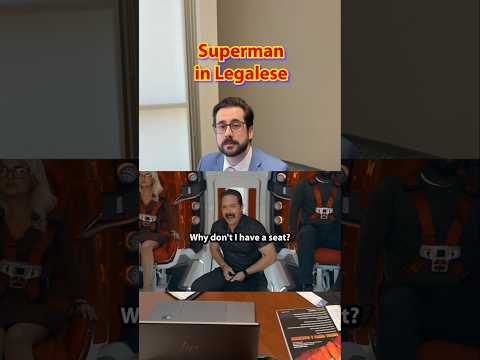 "Why don't I have a seat?!" Superman quote in legalese. #superman #legalese #lawyer