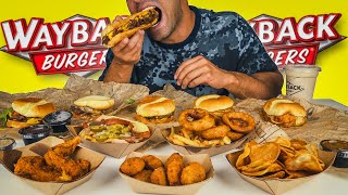 WAYBACK BURGERS Menu Challenge | Fast Food Challenge