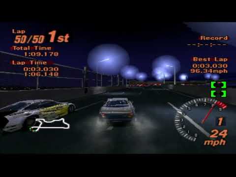 108 - All night test driving a new TVR Cerbera - Gran Turismo 2 - ePSXe - Cheat Play