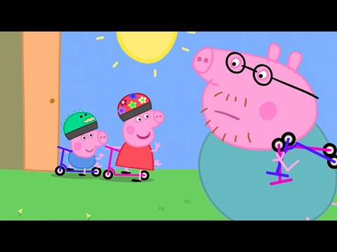 Capa de Ir para a escola de scooter | Peppa Pig Português Brasil Episódios Completos