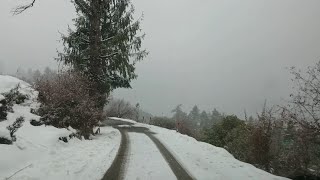 preview picture of video 'Drivedown from Auli Ski Resort - in heavy snowfall'
