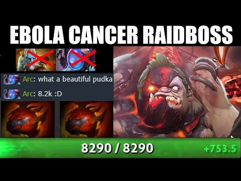 EPIC 8K HP RAIDBOSS EBOLA  Pudge Build DELETE Cancer Arc Warden by Wagamama Most Fun Dota 2 Gameplay
