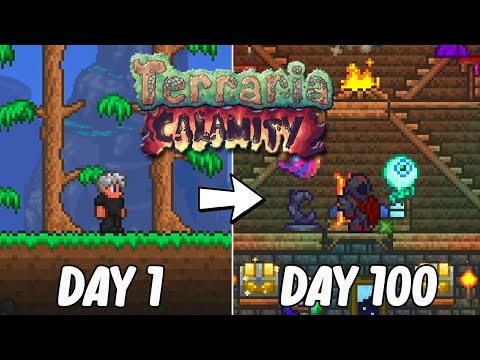 I Spent 100 Days In Terraria CALAMITY and Here's What Happened