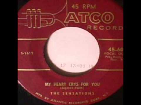 SENSATIONS - Cry Baby Cry / My Heart Cries For You - ATCO 6075 - 1956