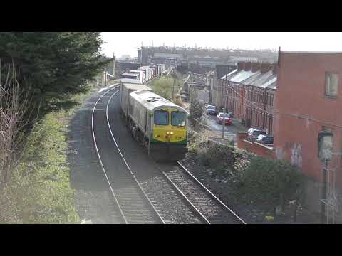 Irish Rail 201 Class Loco 225 + IWT Liner - Claude Road (25/2/20)