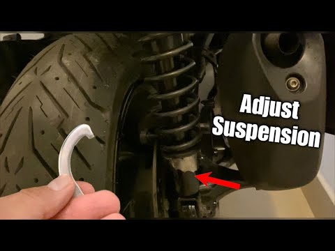How To Adjust Rear Suspension Shock Absorbers On Yamaha Xmax
