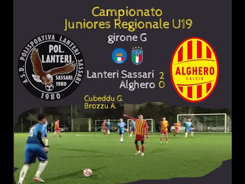 Campionato Juniores Regionale U19:  Lanteri Sassari  2  -  0  Alghero