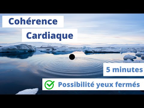 Cohérence cardiaque. Exercice de respiration (5 minutes) anti angoisse. Possibilité yeux fermés.
