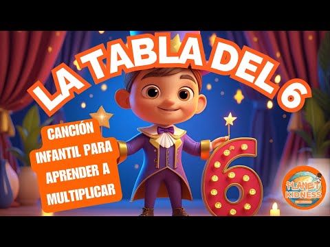 Aprende la tabla del 6 en minutos con esta canción divertida | Aprender a Multiplicar Cantando