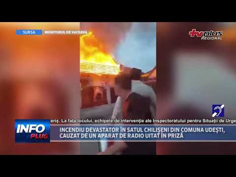 INCENDIU DEVASTATOR ÎN SATUL CHILIȘENI DIN COMUNA UDEȘTI, CAUZAT DE UN APARAT DE RADIO UITAT