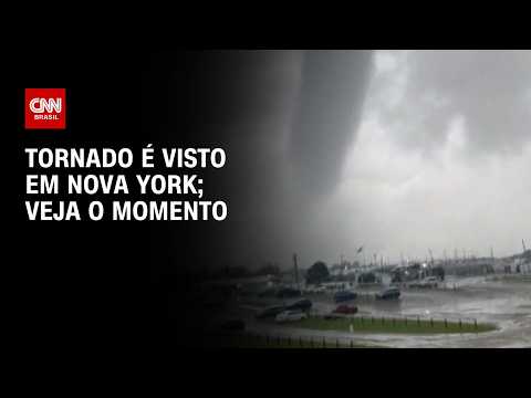 Vídeo mostra momento em que tornado é visto em Long Island, Nova York | CNN BRASIL