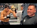 JAIME MUNGUIA PACQUIAO LIKE COMBOS LEAVES DE LA HOYA STUNNED DURING WORKOUT!