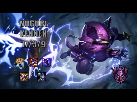 NUGURI KENNEN vs FIORA | 17/3/9 KDA | KOREAN MASTER ELO