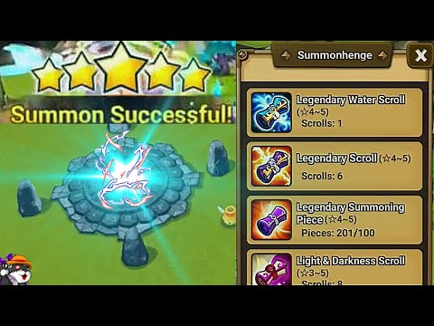 MASS SUMMON session 2 5 star and a ld spark Summoners War