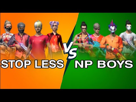 CUSTAM CHALLANGE | STOP LESS VS NP BOY'S | 4V4 | FREE FIRE INDIA | #stopless #gaming #custam