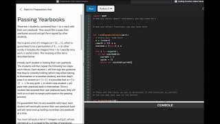 Meta General Engineer Interview Prep - Arrays - Passing Yearbooks - Py