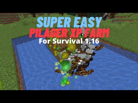 Overpowered Pillager XP farm for Minecraft 1.16 | Easy | Tutorial | Redstone_Bucket