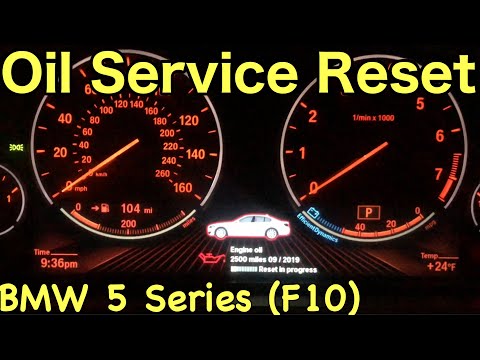 Oil Service Light Reset on BMW 5 Series (F10)