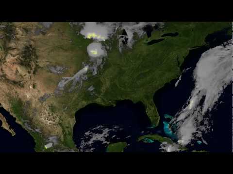 NOAA Satellite Sees Lightning Flashes from Several Storms Across US