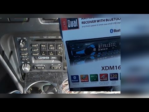 From factory radio to aftermarket stereo in a 1994 Geo prizm