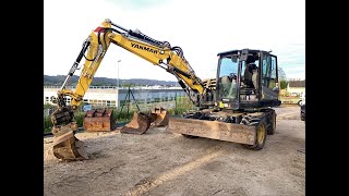 Pelle sur pneus Yanmar B95W with two-piece offset boom and 3 buckets à vendre - Image 4 | Machineryline BE Pelle sur pneus Yanmar B95W with two-piece offset boom and 3 buckets | Image 4 - Machineryline