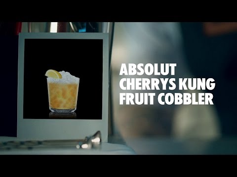 ABSOLUT CHERRYS KUNG FRUIT COBBLER DRINK RECIPE - HOW TO MIX