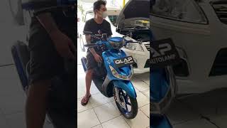 Download lagu Motor Boleh Tua Sinar  Jangan Dong👌Mio Smile Upgrade Projector Biled @hyperion_indonesia mp3