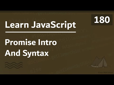 Learn JavaScript In Arabic 2021 - #180 - Promise Intro And Syntax