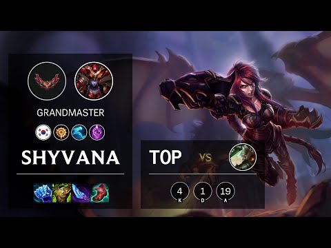 Shyvana Top vs Riven - KR Grandmaster Patch 12.2