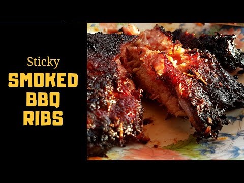 STICKY SMOKED PORK BBQ RIBS HOMEMADE MARINADE RECIPE |...