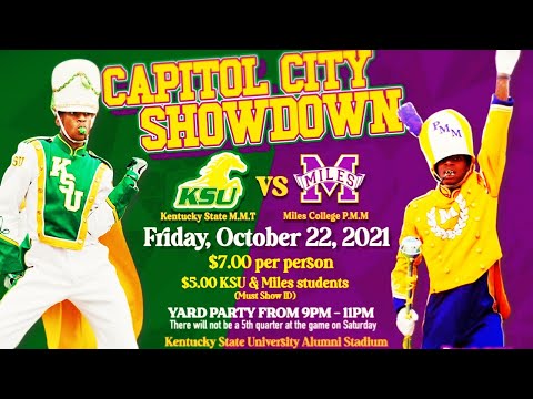 Kentucky State University Vs Miles College - Capital City Showdown - 2021 |4K|
