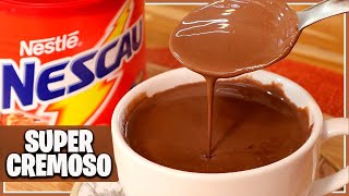 SÓ 2 INGREDIENTES!! CHOCOLATE QUENTE CREMOSO I SEM CREME DE LEITE I SEM AMIDO I Receitas de Pai