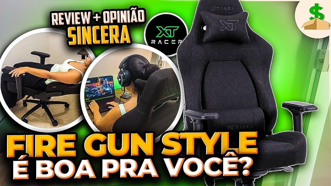 Review FIRE GUN STYLE: Essa Cadeira Gamer da XT RACER Vale a Pena PARA VOCÊ? Opinião + Como Montar