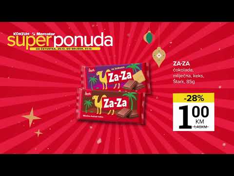 Super ponuda u Konzumu i Mercatoru! 25.12.-31.12.2025.