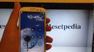 Hard Reset Password Removal Factory Restory Verizon Samsung Galaxy S3 Tutorial