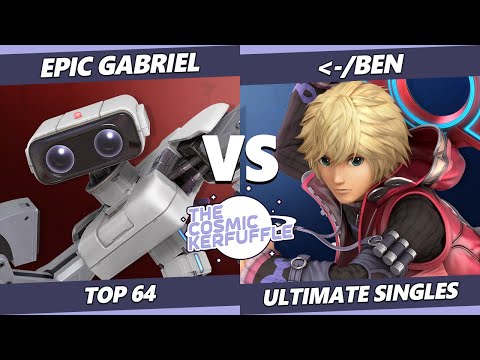 Cosmic Kerfuffle SSBU - Epic Gabriel (ROB) Vs. PvE | ben (Shulk) Smash Ultimate Top 64