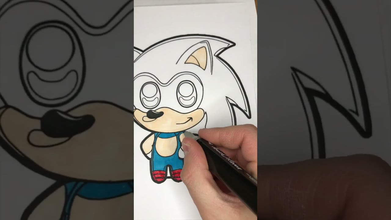 Baby Sonic Coloring Pages - How to Draw Baby Sonic - Sonic the hedgehog Coloring Pages
