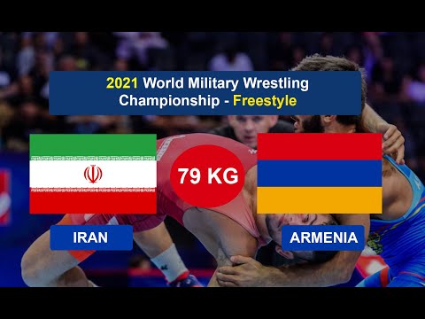 IRAN vs ARMENIA (Bahman Teymori vs HrairAli Khanyan) - World Military Wrestling - 2021 - 79 kg